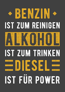 Diesel Saying Gasoline Car