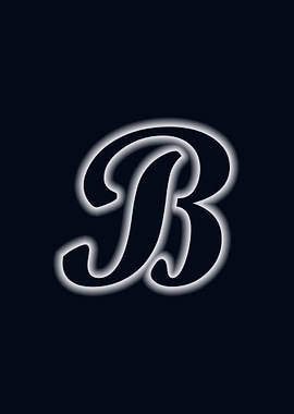 letter b glow