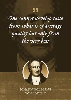 One cannot develop taste