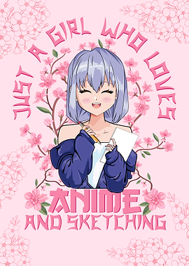 Anime And Sketching Girl
