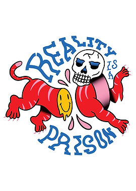 SKULL WILD ANIMAL TRIPPY