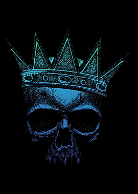Skull with crown