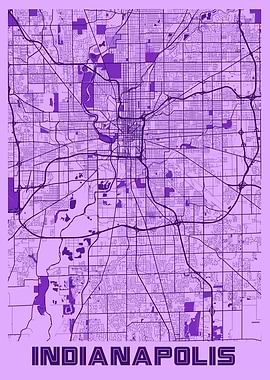 Indianapolis Lavender Map