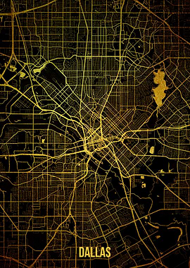 Dallas gold map