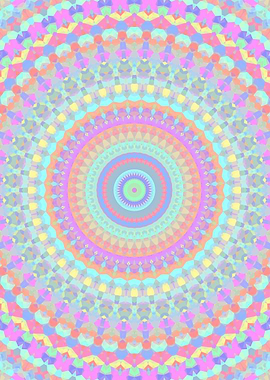 Pastel Boho Mandala