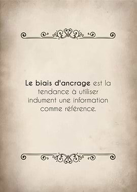 Le biais ancrage