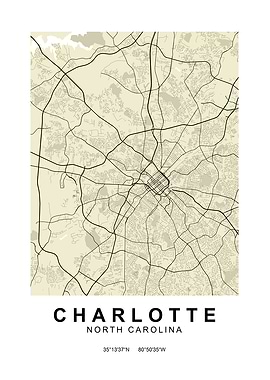 Charlotte Classic Map