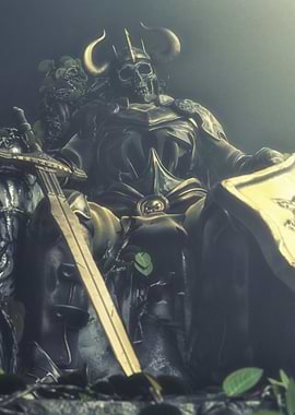 Skull King on throne