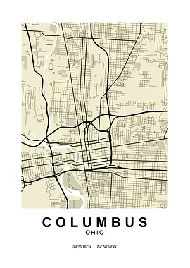 Columbus Classic Map