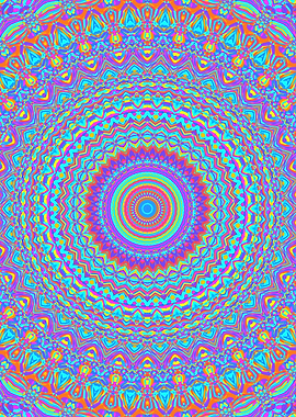 Trippy Intricate Mandala