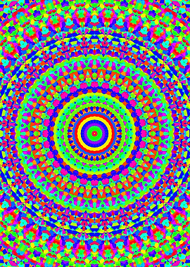 Ornate Rainbow Mandala