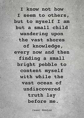 Isaac Newton Quote L007