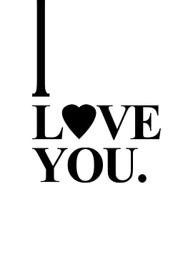 Simple Love Text Art