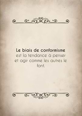 Le biais de conformisme