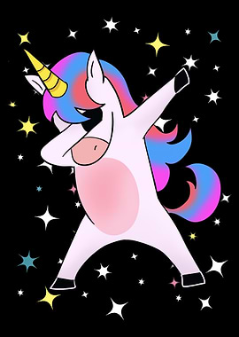 Funny Cute Dabbing Unico