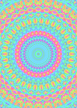 Trippy Vivid Mandala