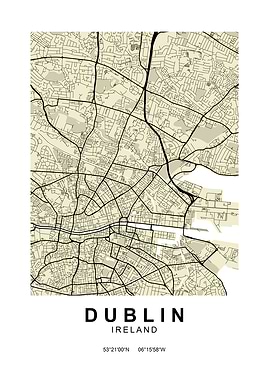 Dublin Classic Street Map