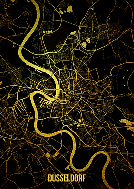 Dusseldorf gold map