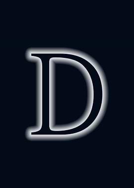 letter d glow