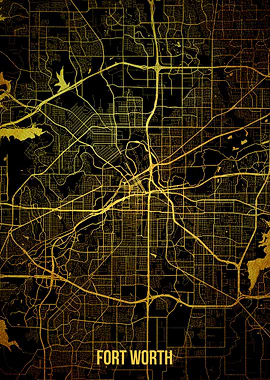 Fort Worth gold map