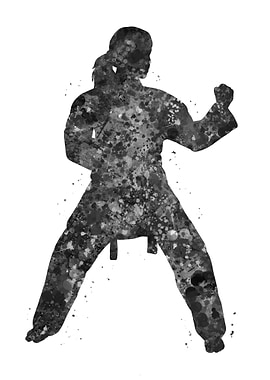 Taekwondo girl defense