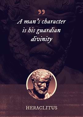 A mans character is his