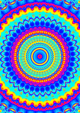 Groovy Vivid Mandala