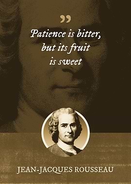 Patience is bitter but