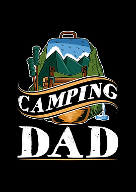 Camping Dad Mountain Hike