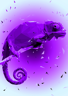 chameleons low poly