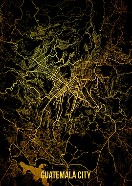 Guatemala City gold map