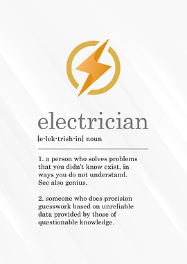 Funny Electrician Sign