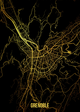 Grenoble gold map