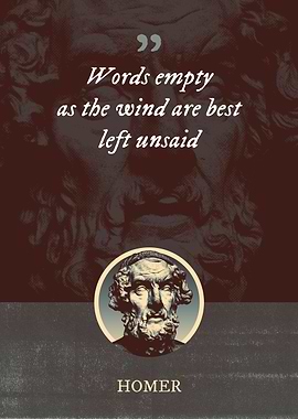 Words empty as the wind