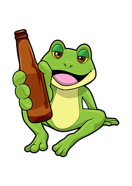 Frog Bottle of Beer