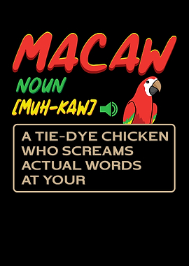 Macaw A Tiedye Chicken