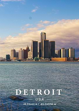 Detroit Coordinate Art