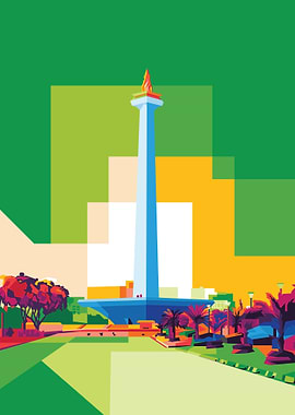 Monas Jakarta Pop art