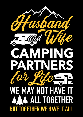 Husband and wife camping p