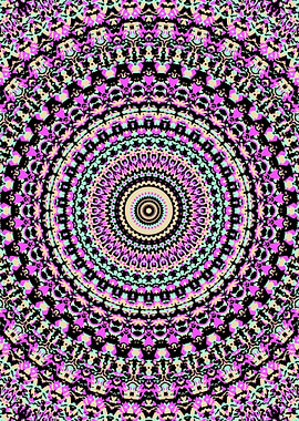 Trippy Colorful Mandala