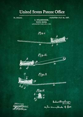 12 Toothbrush Patent 1907