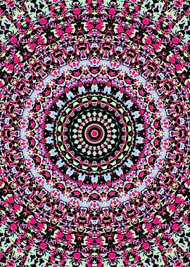 Psychedelic Vivid Mandala