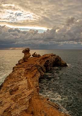 Landscape sea sunset ibiza