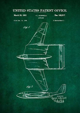 64 Burnelli Airplane Pate