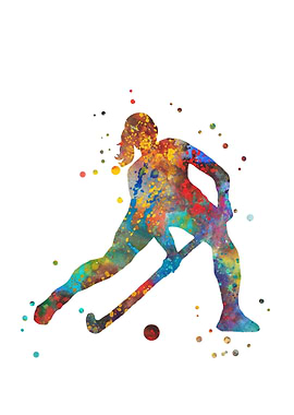 Field hockey girl