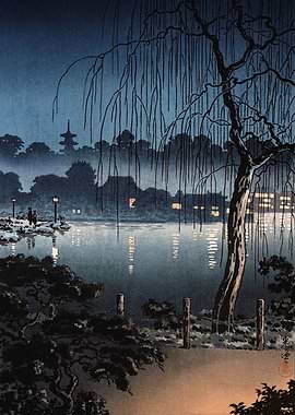 Evening at Ueno Park