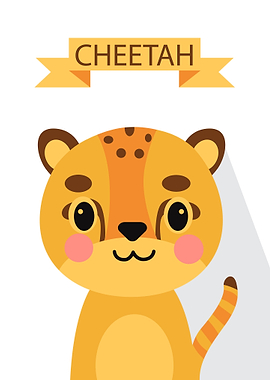 Cute Cheetah Portrait