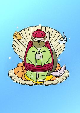 The sea goddess Tanuki