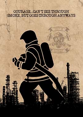 Firefighter Wall Art Decor