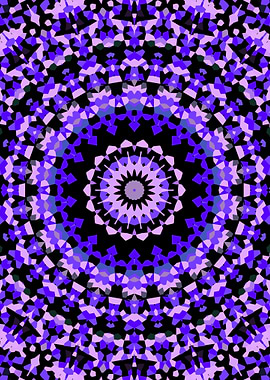 Groovy Coloruful Mandala